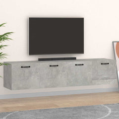 vidaXL Wall Cabinets 2 pcs Concrete Grey 60x36.5x35 cm Engineered Wood 1
