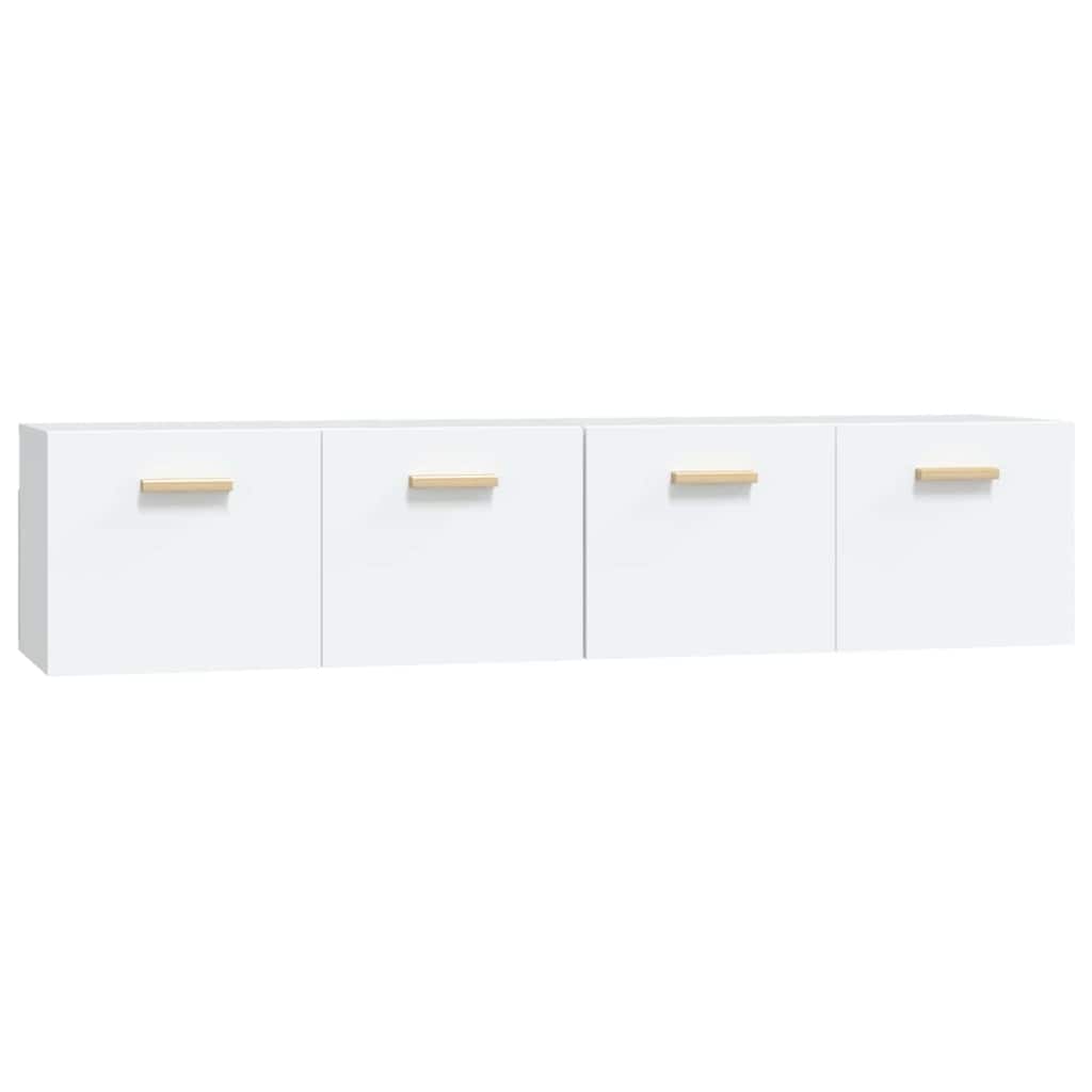 Wall Cabinets 2 pcs 80x35x36,5 cm Engineered Wood Depth 35 cm White