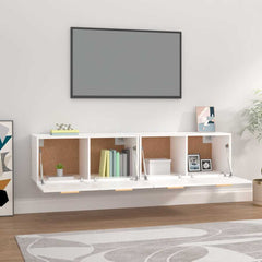 Wall Cabinets 2 pcs 80x35x36,5 cm Engineered Wood Depth 35 cm White