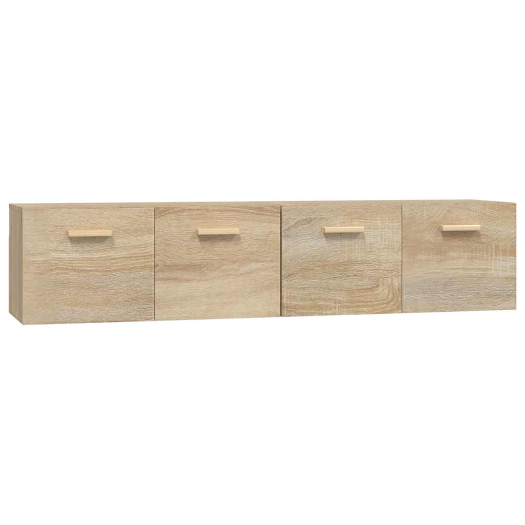vidaXL Wall Cabinets 2 pcs Sonoma Oak 80x35x36.5 cm Engineered Wood 2