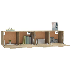 vidaXL Wall Cabinets 2 pcs Sonoma Oak 80x35x36.5 cm Engineered Wood 5