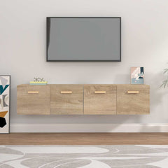 vidaXL Wall Cabinets 2 pcs Sonoma Oak 80x35x36.5 cm Engineered Wood 1