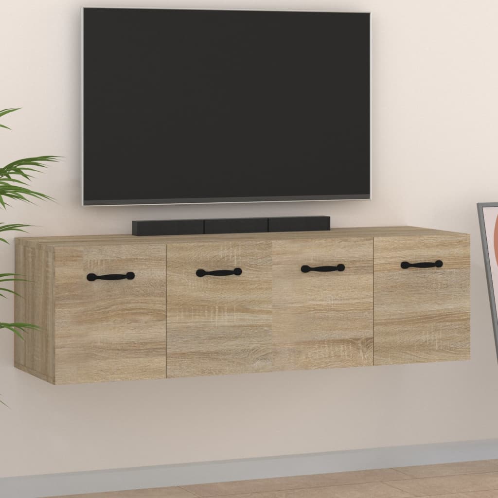 vidaXL Wall Cabinets 2 pcs Sonoma Oak 80x35x36.5 cm Engineered Wood 1