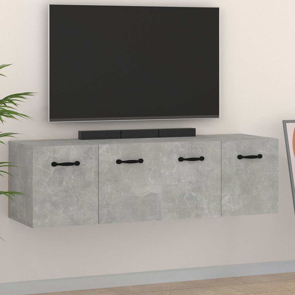 vidaXL Wall Cabinets 2 pcs Concrete Grey 80x35x36.5 cm Engineered Wood 1
