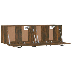 vidaXL Wall Cabinets 2 pcs Smoked Oak 80x35x36.5 cm Engineered Wood 5