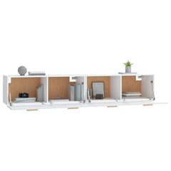 vidaXL Wall Cabinets 2 pcs White 100x36.5x35 cm Engineered Wood 5