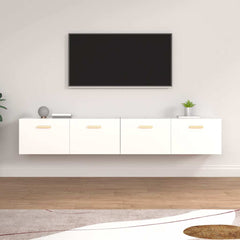vidaXL Wall Cabinets 2 pcs White 100x36.5x35 cm Engineered Wood 1