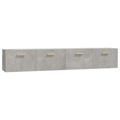 vidaXL Wall Cabinets 2 pcs Concrete Grey 100x36.5x35 cm Engineered Wood 2