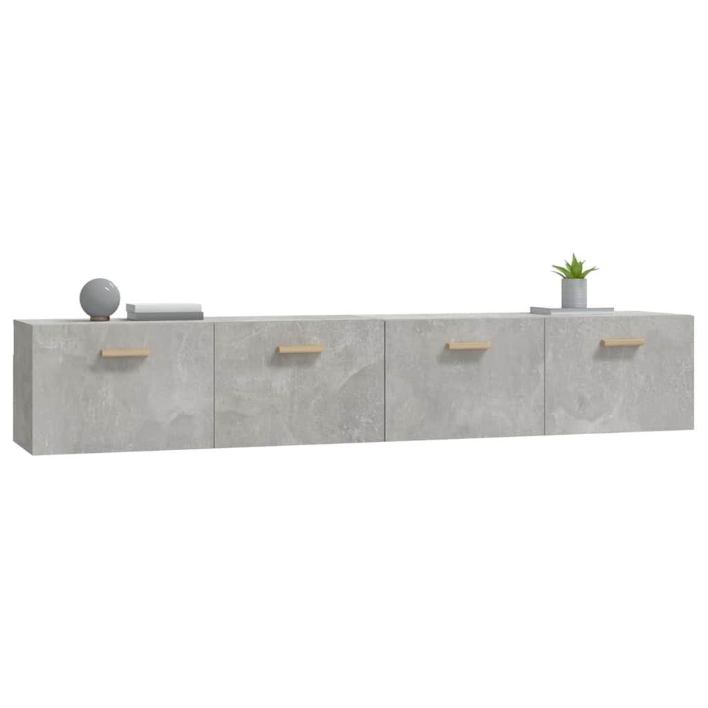 vidaXL Wall Cabinets 2 pcs Concrete Grey 100x36.5x35 cm Engineered Wood 5