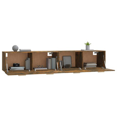 vidaXL Wall Cabinets 2 pcs Smoked Oak 100x36.5x35 cm Engineered Wood 4