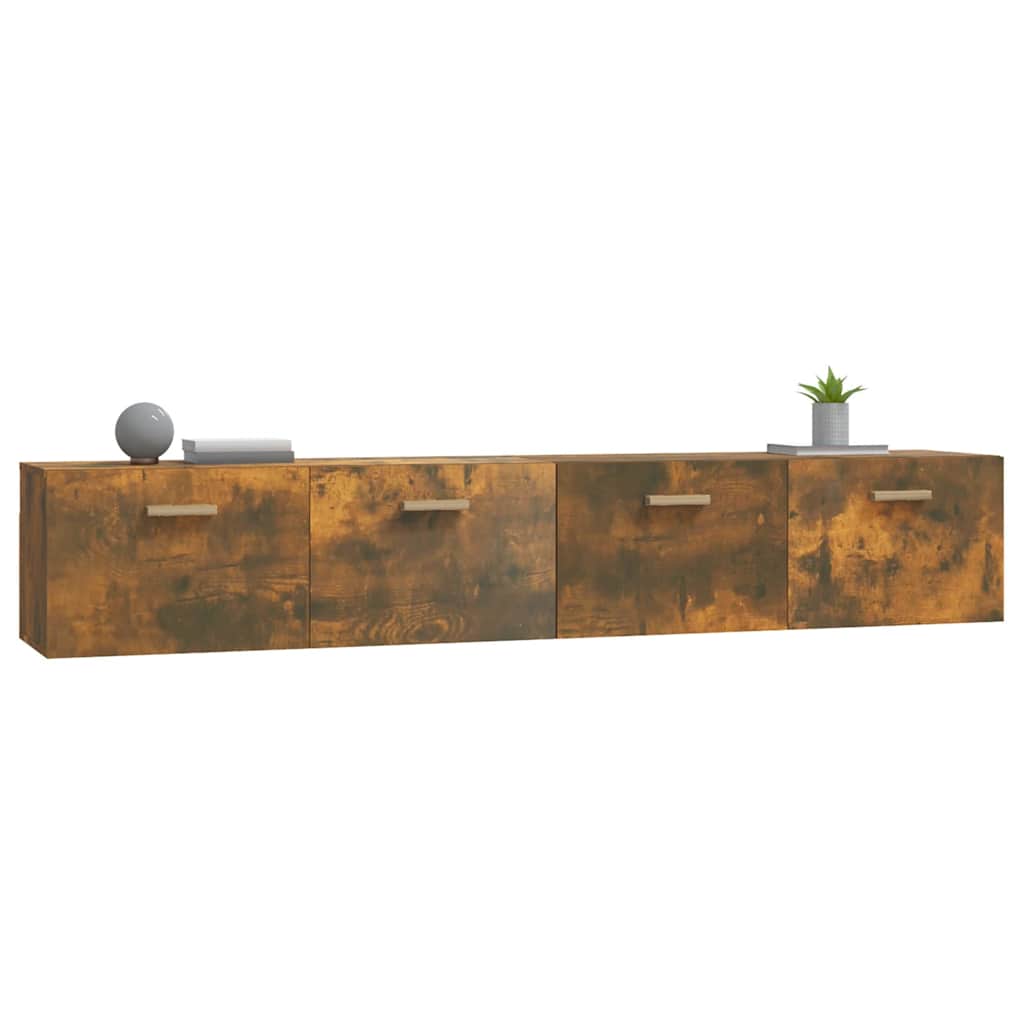 vidaXL Wall Cabinets 2 pcs Smoked Oak 100x36.5x35 cm Engineered Wood 5