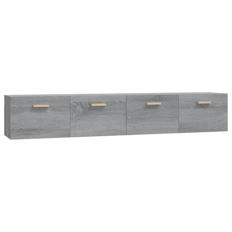 Wall Cabinets 2 pcs Grey Sonoma 100x36.5x35 cm Engineered Wood