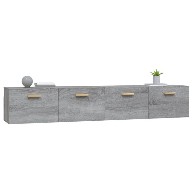 Wall Cabinets 2 pcs Grey Sonoma 100x36.5x35 cm Engineered Wood