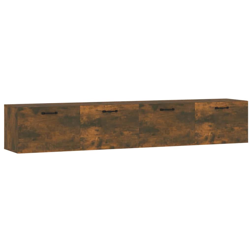 vidaXL Wall Cabinets 2 pcs Smoked Oak 100x36.5x35 cm Engineered Wood 2
