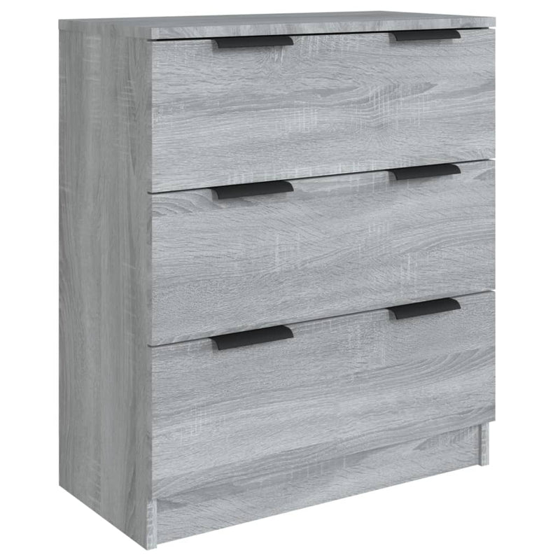 3 Piece Sideboards Grey Sonoma Engineered Wood