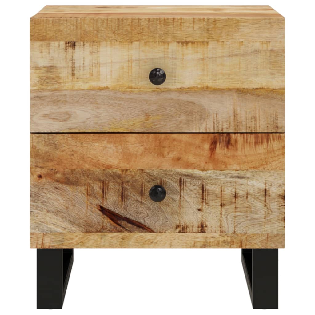 vidaXL Bedside Cabinets 2 pcs 40x33x46 cm Solid Wood Mango 3
