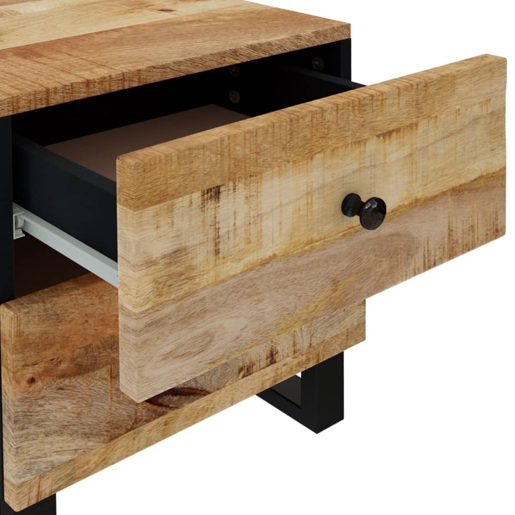 vidaXL Bedside Cabinets 2 pcs 40x33x46 cm Solid Wood Mango 6