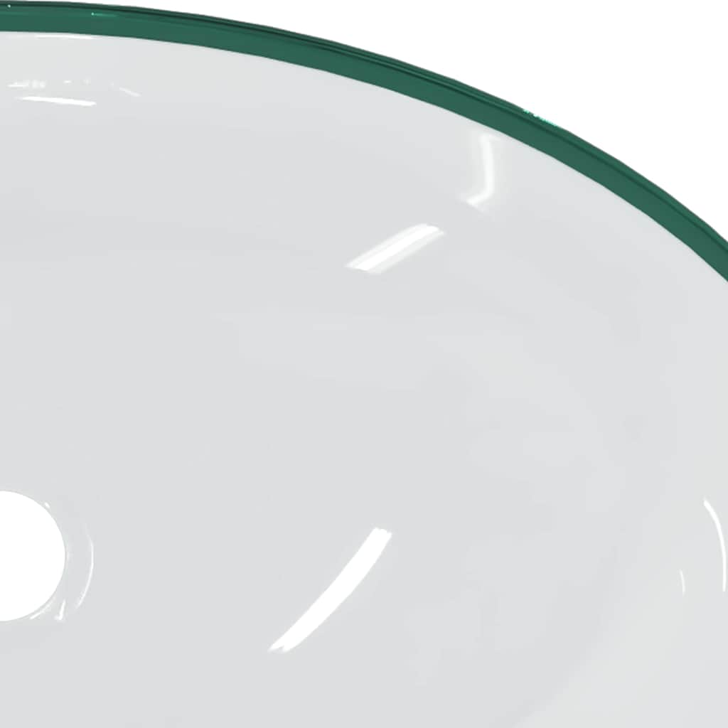 vidaXL Basin Tempered Glass 54.5x35x15.5 cm Transparent 6