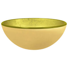 vidaXL Basin Tempered Glass 30x12 cm Gold 2