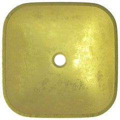 vidaXL Basin Glass 42x42x14 cm Gold 4