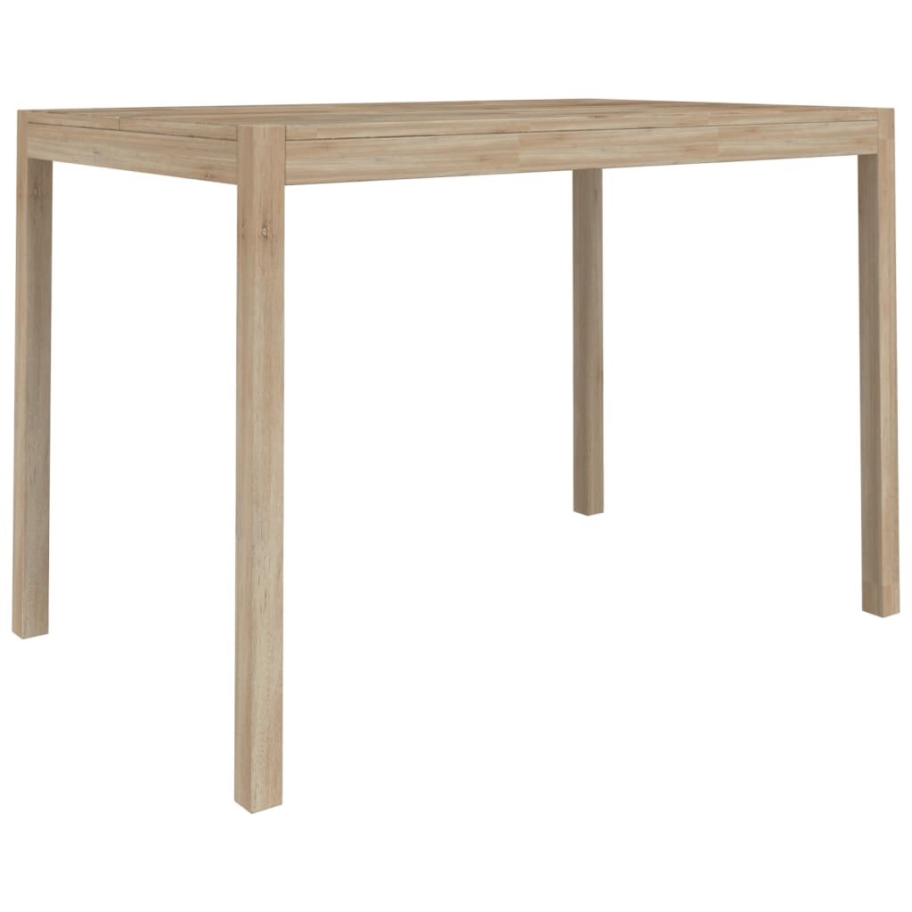 vidaXL Dining Table 110x70x75 cm Solid Wood Acacia 2