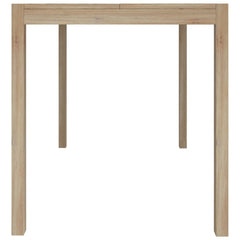 vidaXL Dining Table 110x70x75 cm Solid Wood Acacia 5
