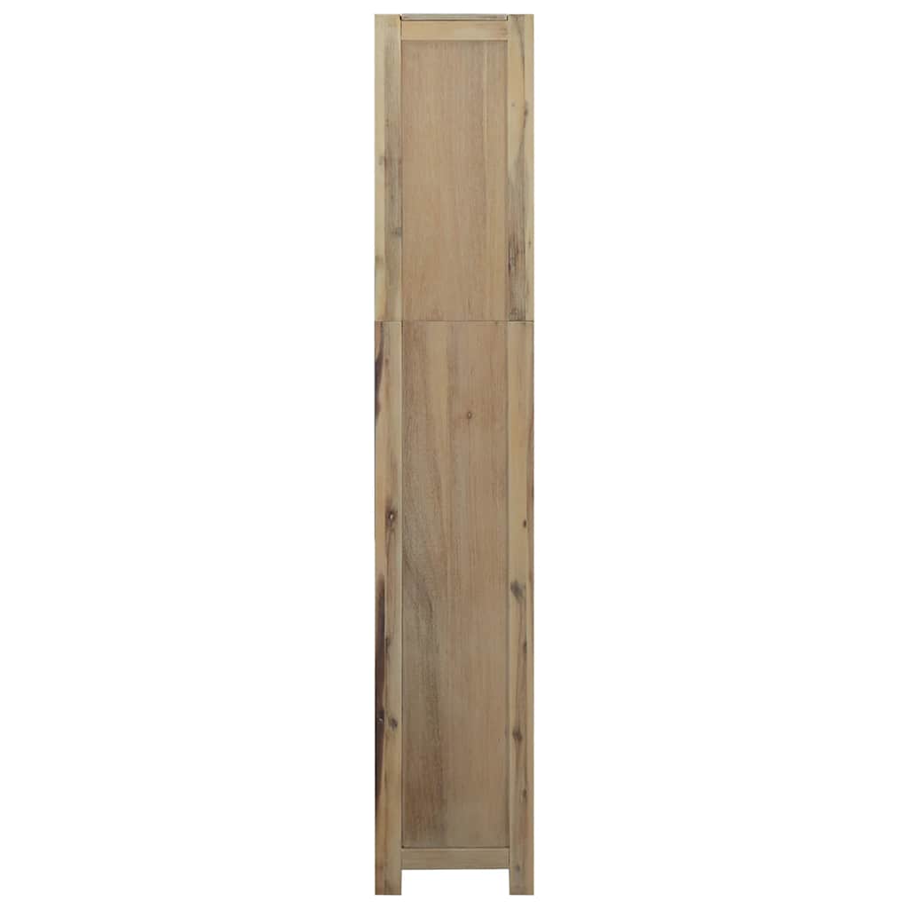3-Tier Bookcase 80x30x80 cm Solid Wood Acacia 170 cm