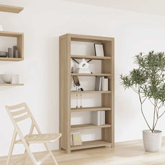 3-Tier Bookcase 80x30x80 cm Solid Wood Acacia 170 cm