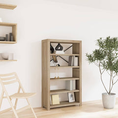 3-Tier Bookcase 80x30x80 cm Solid Wood Acacia 140 cm