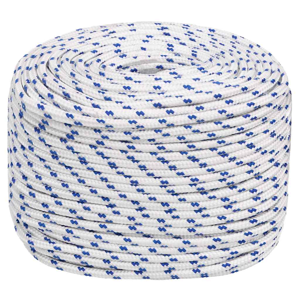 vidaXL Boat Rope White 6 mm 250 m Polypropylene 2