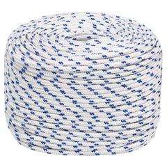 vidaXL Boat Rope White 10 mm 100 m Polypropylene 2