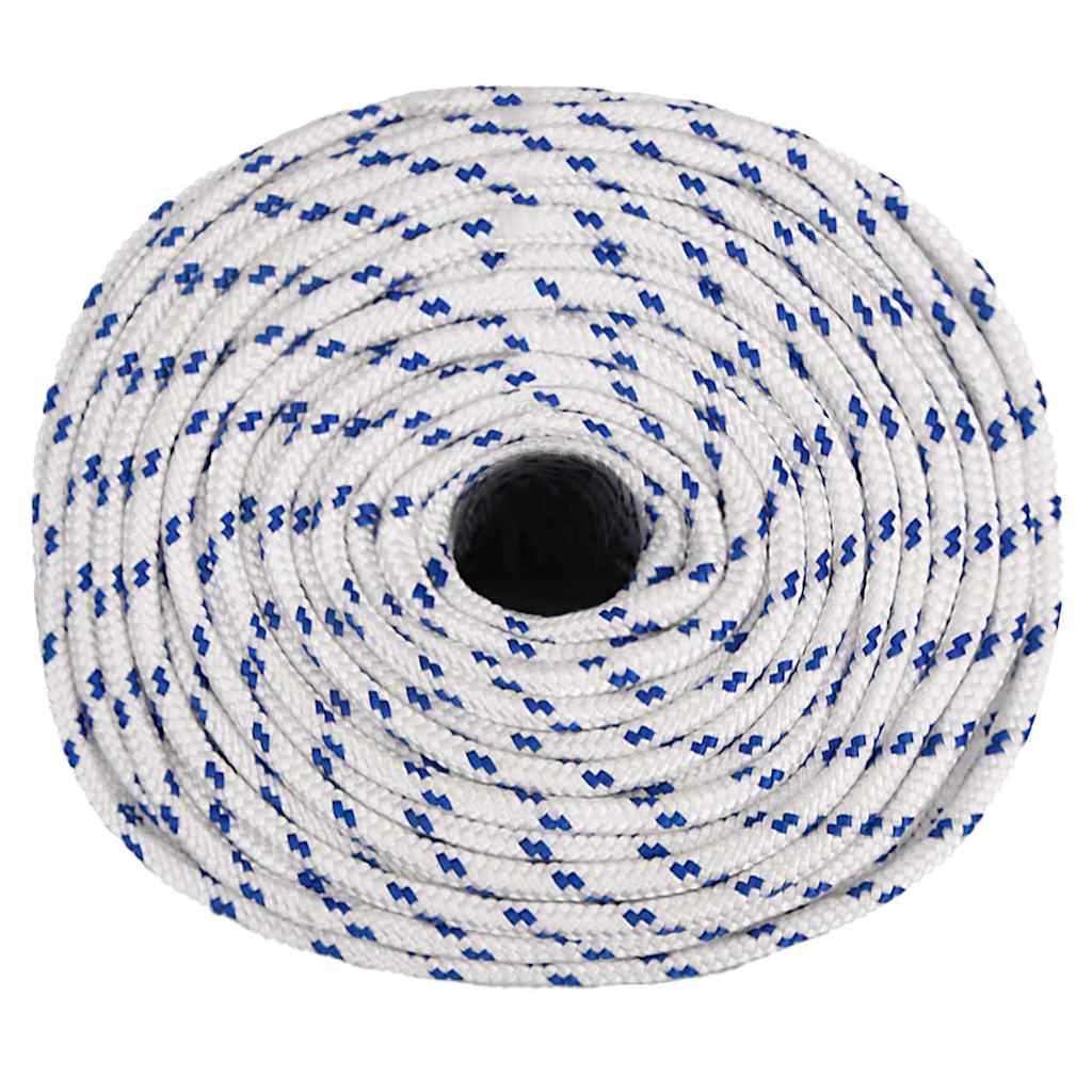 vidaXL Boat Rope White 10 mm 100 m Polypropylene 3