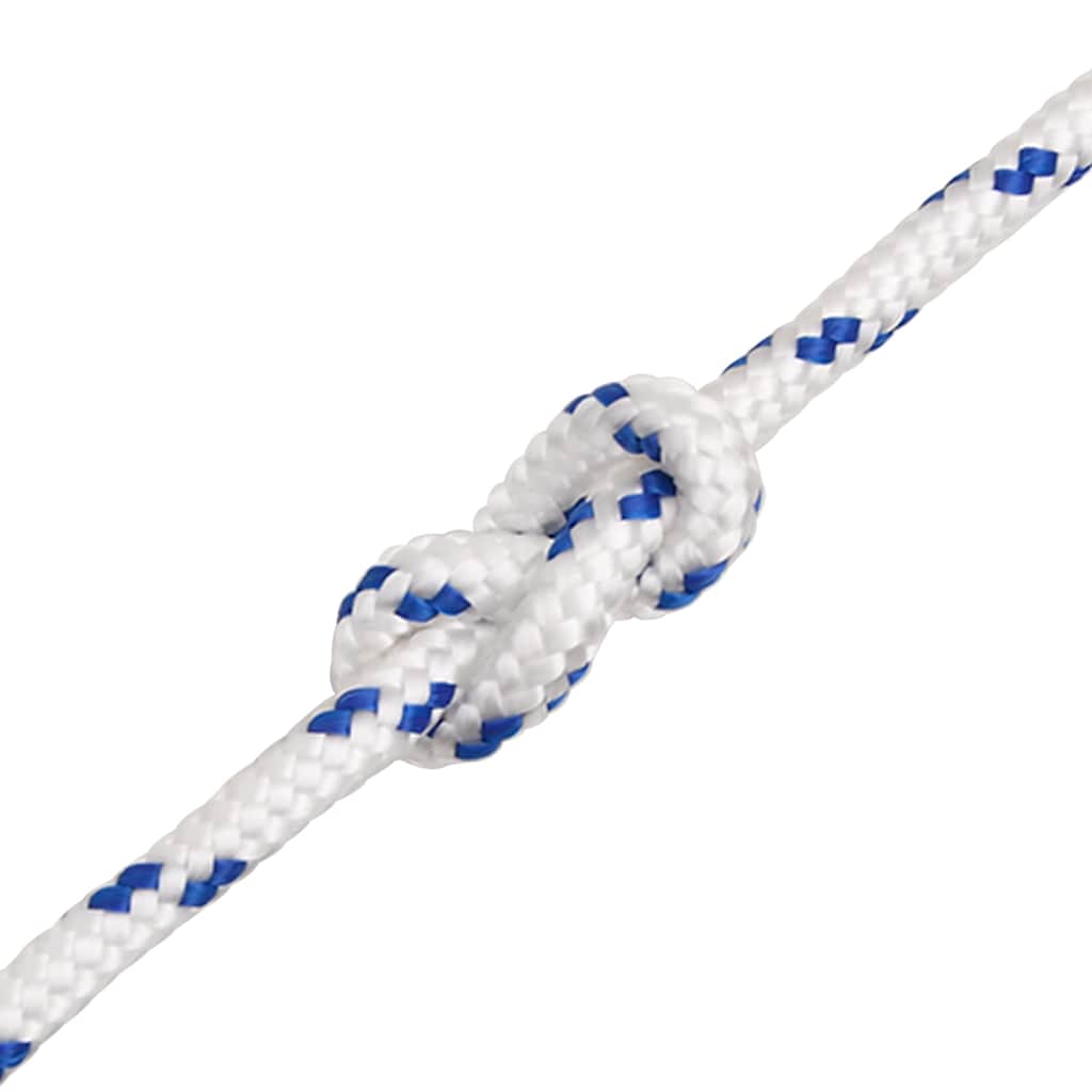 vidaXL Boat Rope White 10 mm 100 m Polypropylene 5