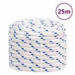 vidaXL Boat Rope White 20 mm 25 m Polypropylene 1