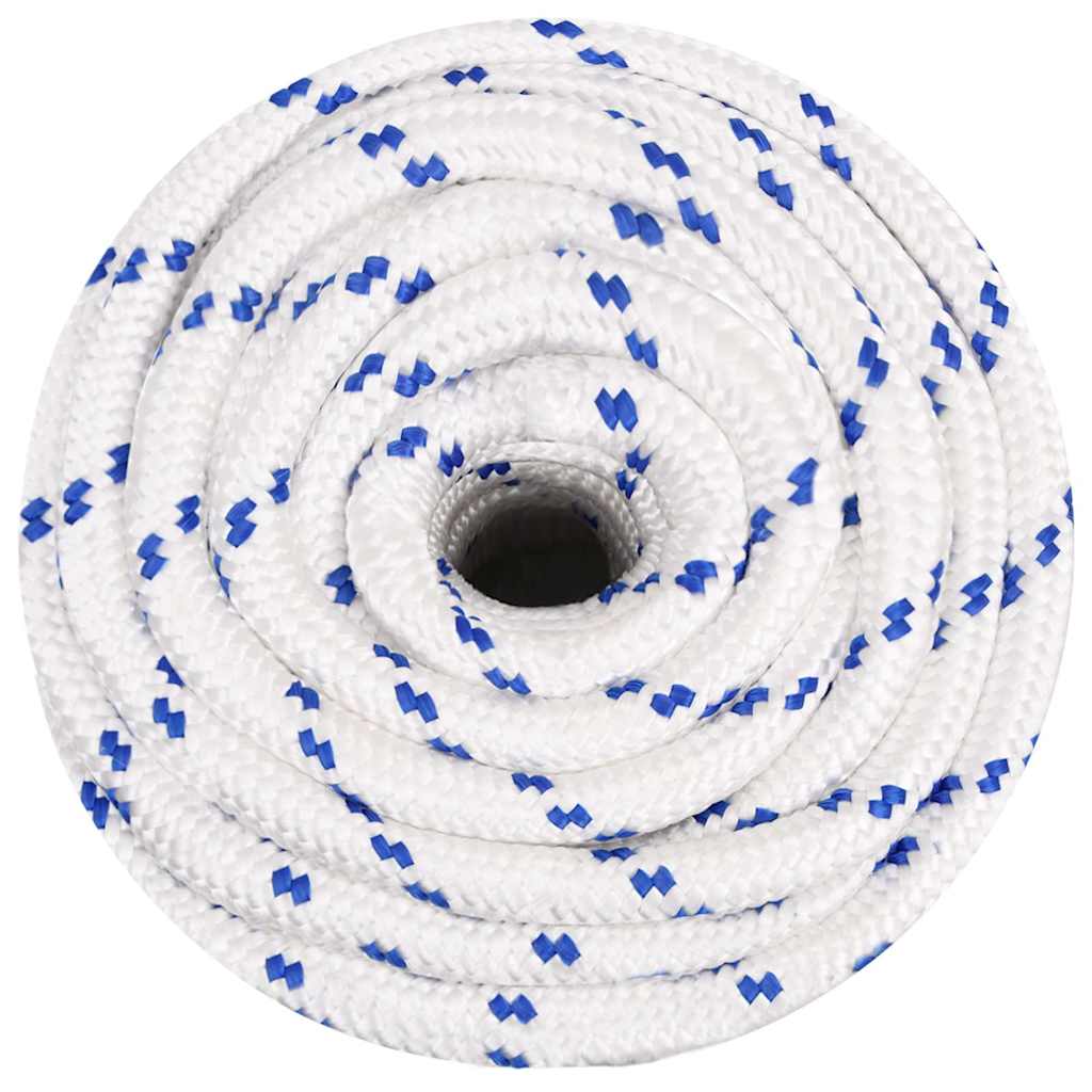 vidaXL Boat Rope White 20 mm 25 m Polypropylene 3