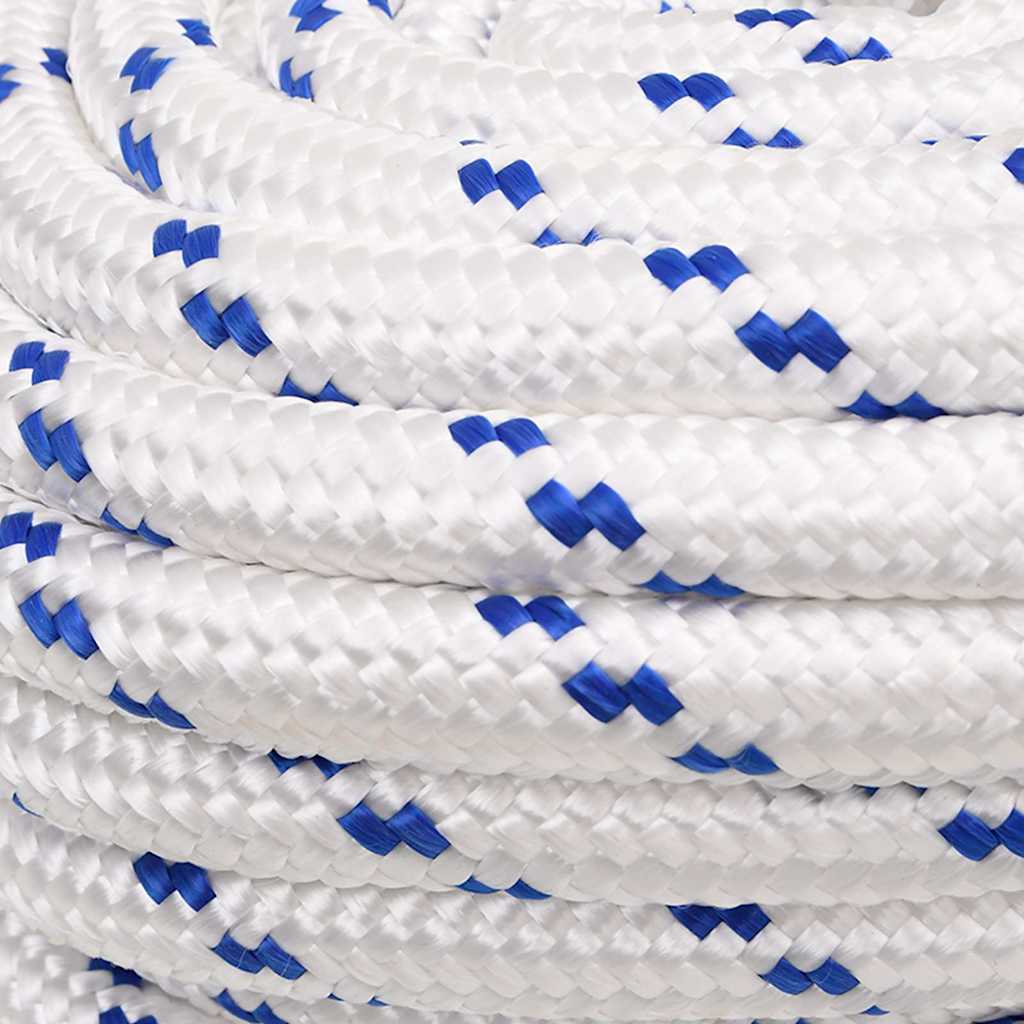 vidaXL Boat Rope White 20 mm 25 m Polypropylene 4