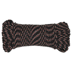 Boat Rope Polypropylene Length 500 m 4 mm Black and red