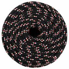 vidaXL Boat Rope Black 10 mm 100 m Polypropylene 3