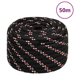 Boat Rope Black Polypropylene Black and Red