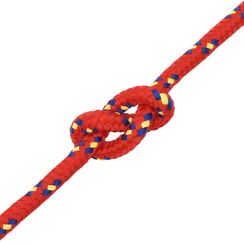 vidaXL Boat Rope Red 12 mm 100 m Polypropylene 5