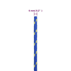 vidaXL Boat Rope Blue 6 mm 250 m Polypropylene 6