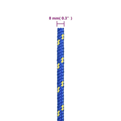 vidaXL Boat Rope Blue 8 mm 250 m Polypropylene 6