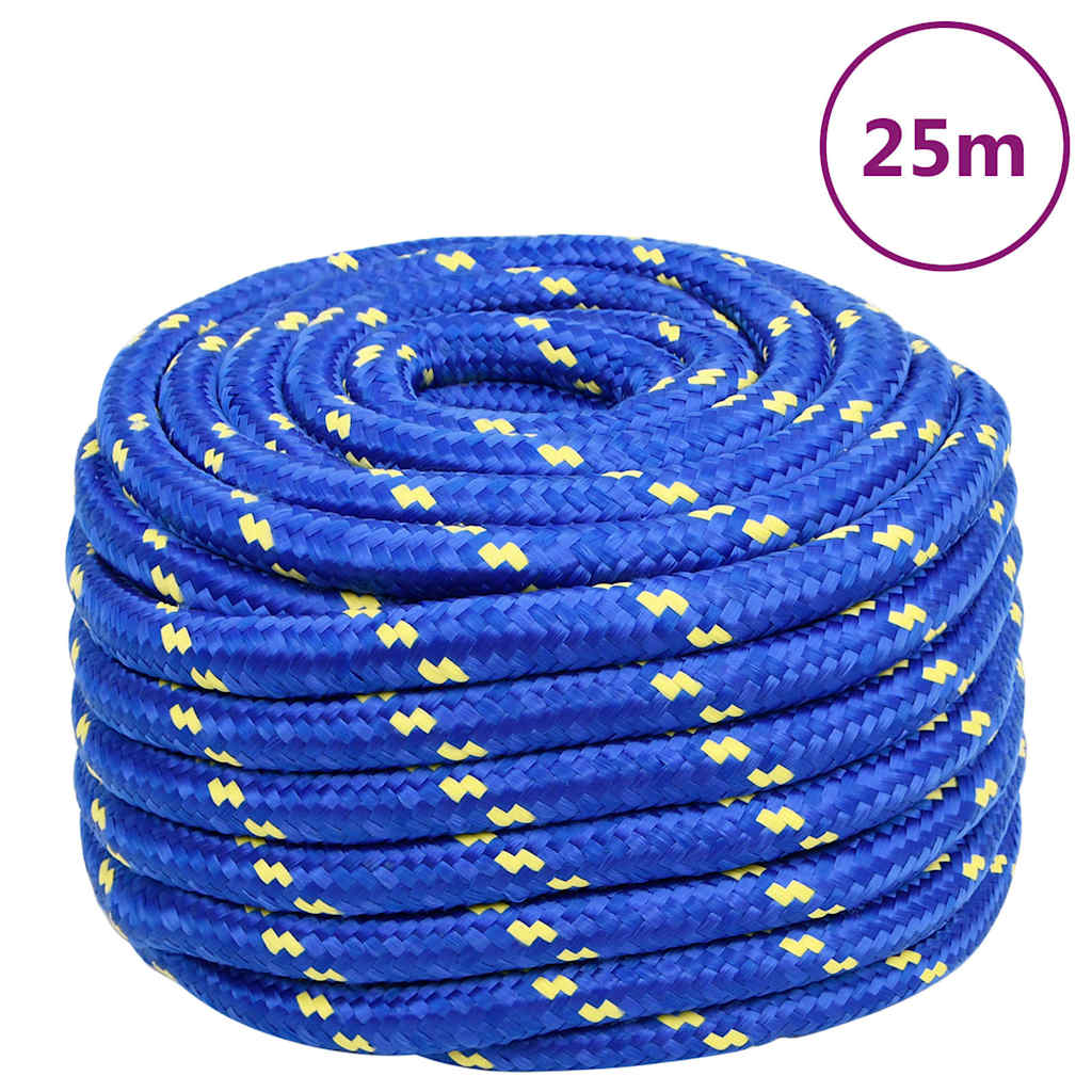 vidaXL Boat Rope Blue 20 mm 25 m Polypropylene 1