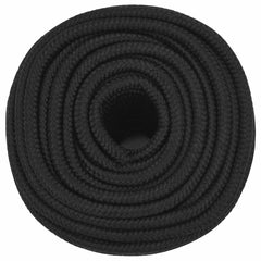vidaXL Boat Rope Full Black 12 mm 100 m Polypropylene 3