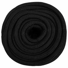 vidaXL Boat Rope Full Black 18 mm 50 m Polypropylene 3
