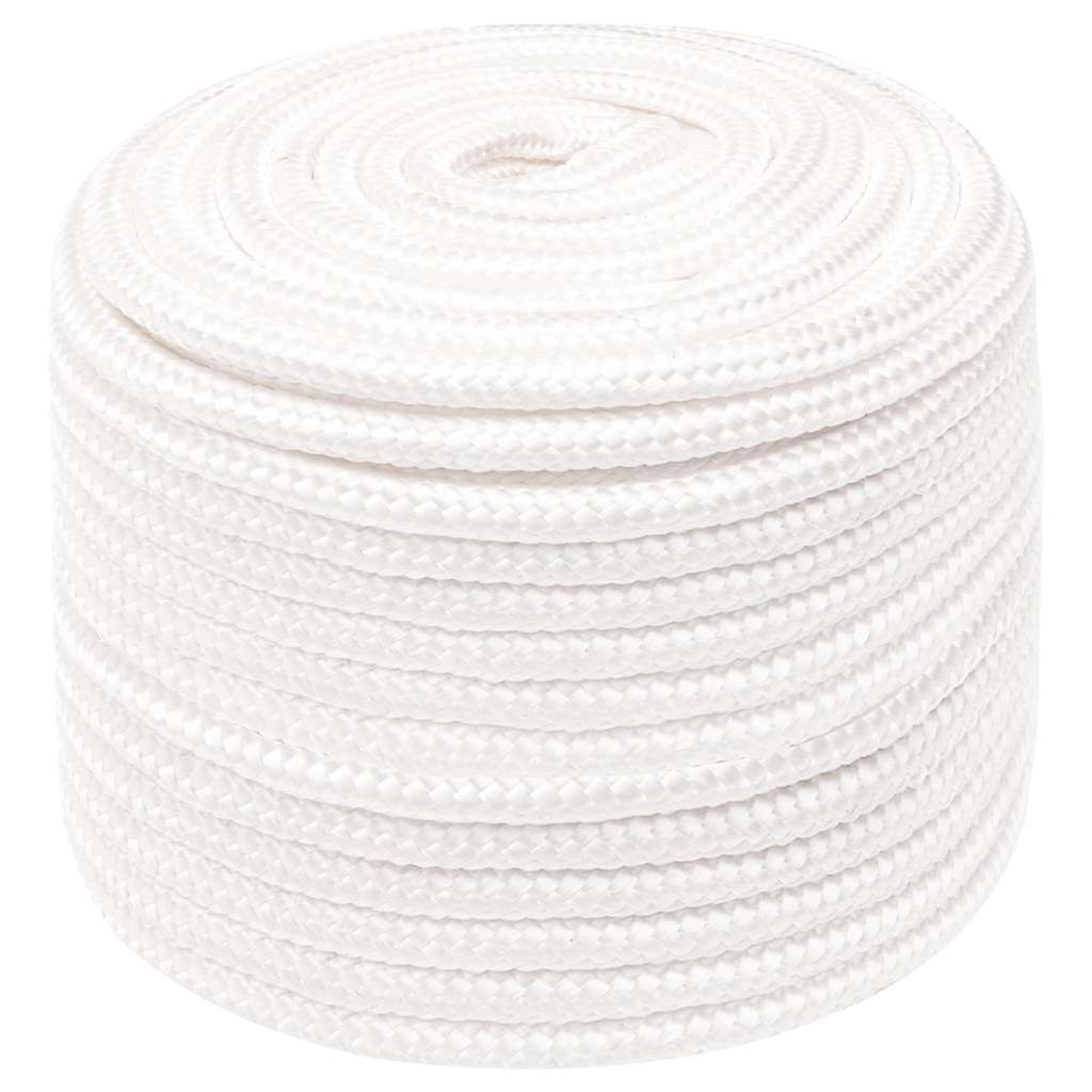 vidaXL Boat Rope Full White 12 mm 100 m Polypropylene 2