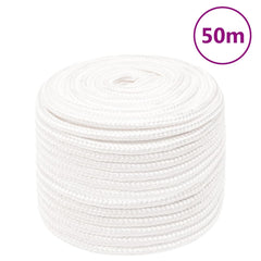Boat Rope Full Polypropylene Length 50 m White 14 mm