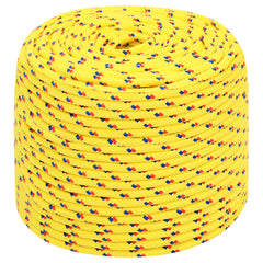vidaXL Boat Rope Yellow 10 mm 100 m Polypropylene 2