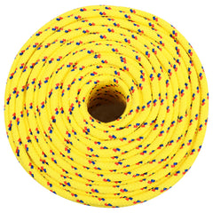 vidaXL Boat Rope Yellow 10 mm 100 m Polypropylene 3