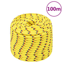 vidaXL Boat Rope Yellow 12 mm 100 m Polypropylene 1